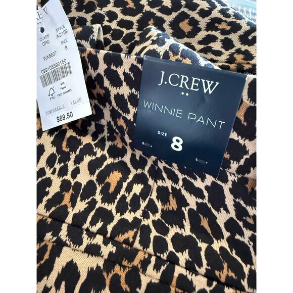 J Crew Winnie Office Ready Sprint Pants Animal Print 8 - Picture 7 of 8